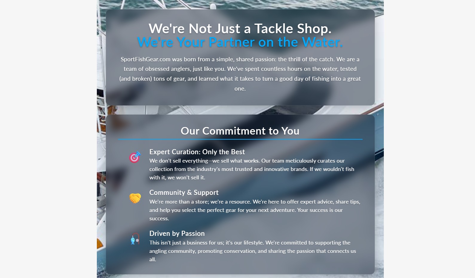 SportFishGear mobile and checkout experience preview