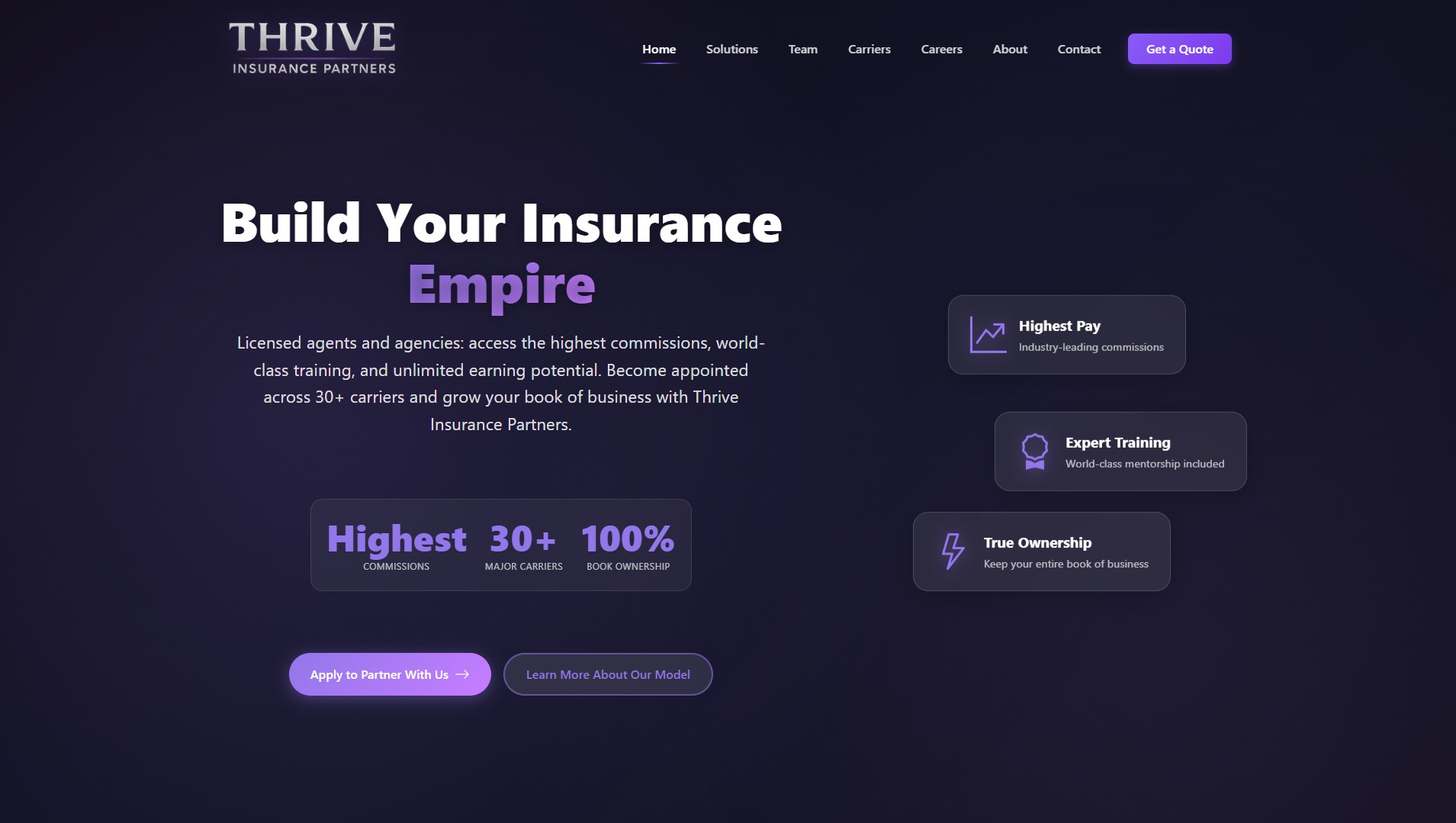 ThriveInsurancePartners.com preview image